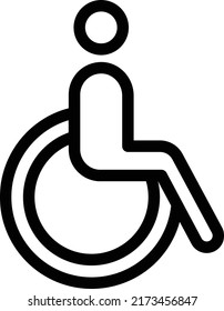 Disable Vector illustration on a transparent background.Premium quality symmbols.Stroke vector icon for concept and graphic design.