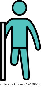 disable vector line colour icon