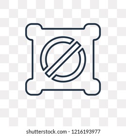 Disable vector outline icon isolated on transparent background, high quality linear Disable transparency concept can be used web and mobile