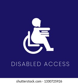 disabled access, icon or sign for airport prohibited