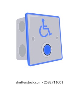 Disabled, Assistance, Disability Vector Illustration Isolated