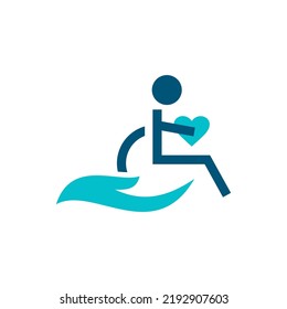 imagen de vector de icono de cuidado desactivado