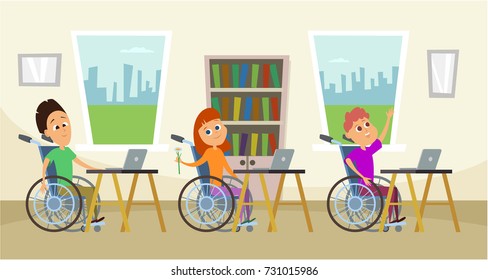 31 Kids in wheelchair coloring book Stock Vectors, Images & Vector Art ...