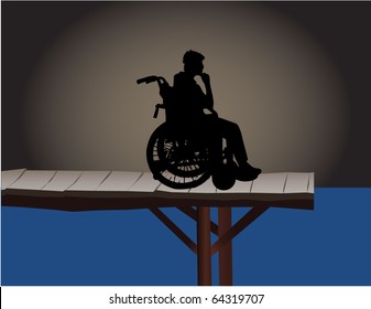 Disabled - a conceptual illustration
