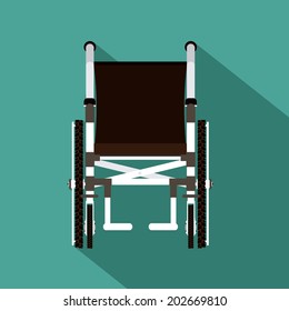 Disabled design over blue background, vector illustration