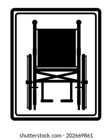 Disabled design over white background, vector illustration