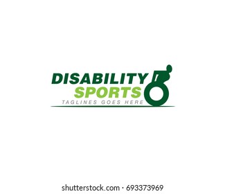 Disabled Disability Sport Achievement Logo