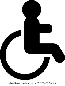 Vector de ilustración de icono de glifo deshabilitado