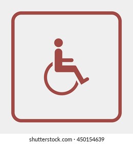 Disabled handicap icon.