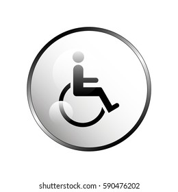 Disabled handicap icon.
