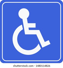 Disabled Handicap Icon . Invalid symbol