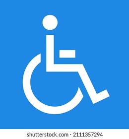 Disabled Handicap Icon of a person in a wheelchair