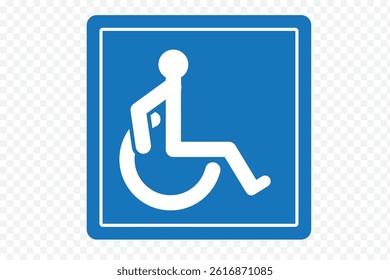 Disabled Handicap Icon set. Symbol isolated white background. vector illustration. 