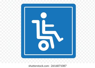 Disabled Handicap Icon set. Symbol isolated white background. vector illustration. 