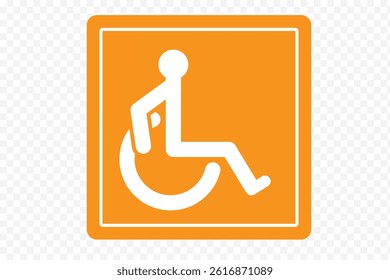 Disabled Handicap Icon set. Symbol isolated white background. vector illustration. 