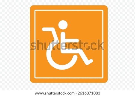 Disabled Handicap Icon set. Symbol isolated white background. vector illustration. 
