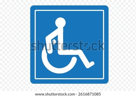 Disabled Handicap Icon set. Symbol isolated white background. vector illustration. 
