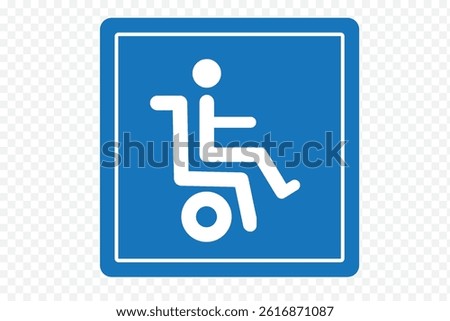 Disabled Handicap Icon set. Symbol isolated white background. vector illustration. 