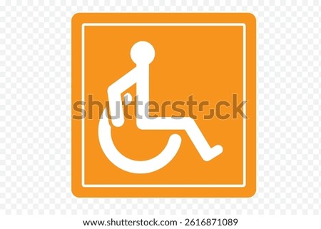Disabled Handicap Icon set. Symbol isolated white background. vector illustration. 