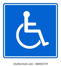 Disabled Handicap icon sign