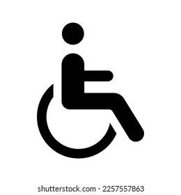 Disabled Handicap icon. sign for mobile concept and web design. vector illustration