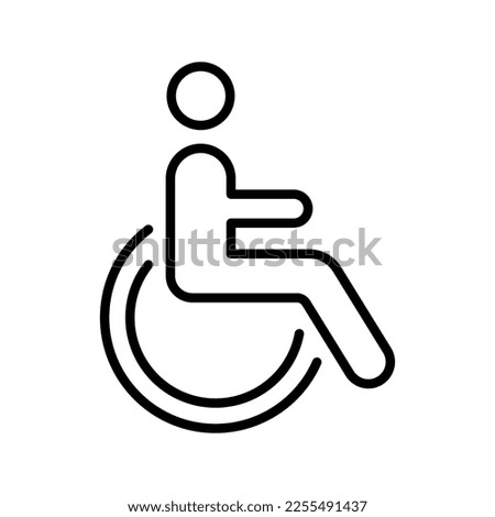 Disabled Handicap icon. sign for mobile concept and web design. vector illustration