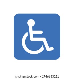 Disabled Handicap Icon Vector Graphic