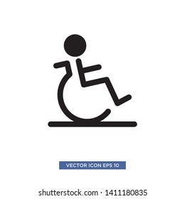 disabled handicap icon vector illustration template