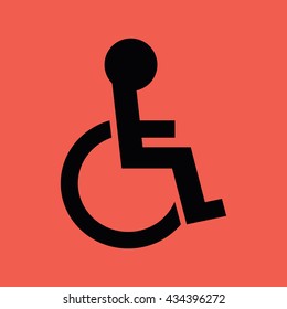 Disabled handicap icon vector illustration