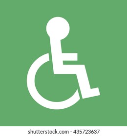 Disabled handicap icon vector illustration