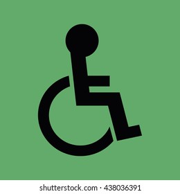 Disabled handicap icon vector illustration