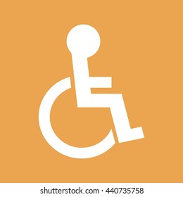 Disabled handicap icon vector illustration