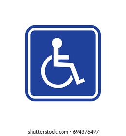 Disabled handicap sign