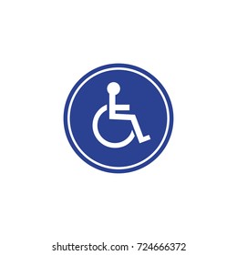 Disabled handicap sign
