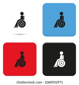 Disabled handicap vector icon.