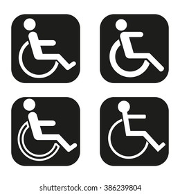 Disabled icon in four variations