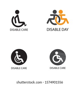 Disabled icon illustration isolated vector sign symbol