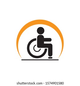 Disabled icon illustration isolated vector sign symbol