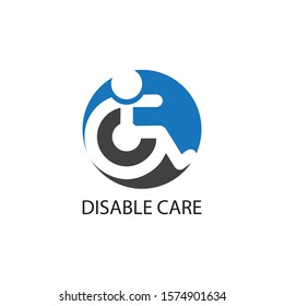Disabled icon illustration isolated vector sign symbol