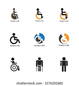 Disabled icon illustration isolated vector sign symbol