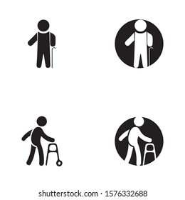 Disabled icon illustration isolated vector sign symbol