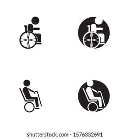 Disabled icon illustration isolated vector sign symbol