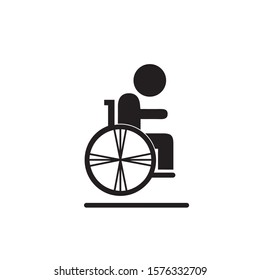 Disabled icon illustration isolated vector sign symbol