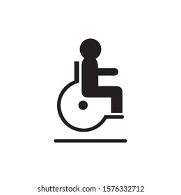 Disabled icon illustration isolated vector sign symbol