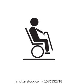 Disabled icon illustration isolated vector sign symbol