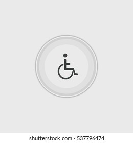 disabled icon illustration isolated vector sign symbol