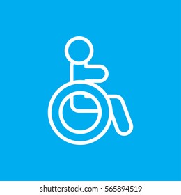disabled icon illustration isolated vector sign symbol