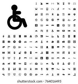 Disabled icon illustration isolated vector sign symbol. airport icons set for web and mobile.