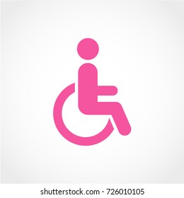 Disabled Icon Isolated on White Background