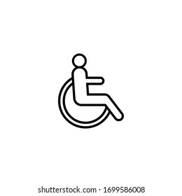 Disabled Icon, Disabled sign and symbol vector design